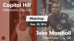 Matchup: Capitol Hill High vs. John Marshall  2016
