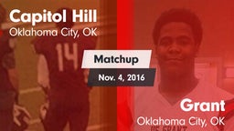 Matchup: Capitol Hill High vs. Grant  2016
