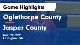 Oglethorpe County  vs Jasper County  Game Highlights - Nov. 20, 2021
