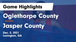 Oglethorpe County  vs Jasper County  Game Highlights - Dec. 3, 2021