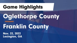 Oglethorpe County  vs Franklin County  Game Highlights - Nov. 22, 2022