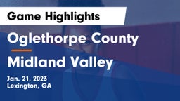 Oglethorpe County  vs Midland Valley  Game Highlights - Jan. 21, 2023