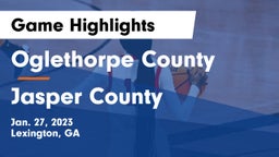Oglethorpe County  vs Jasper County  Game Highlights - Jan. 27, 2023