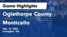 Oglethorpe County  vs Monticello  Game Highlights - Feb. 14, 2023