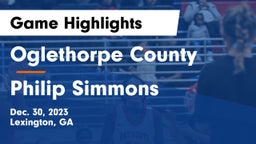 Oglethorpe County  vs Philip Simmons  Game Highlights - Dec. 30, 2023