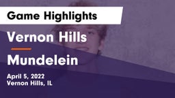 Vernon Hills  vs Mundelein Game Highlights - April 5, 2022