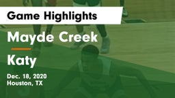 Mayde Creek  vs Katy  Game Highlights - Dec. 18, 2020
