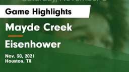 Mayde Creek  vs Eisenhower Game Highlights - Nov. 30, 2021