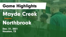 Mayde Creek  vs Northbrook  Game Highlights - Dec. 31, 2021