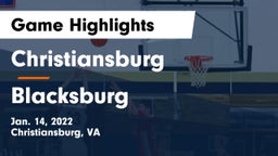 Christiansburg  vs Blacksburg  Game Highlights - Jan. 14, 2022