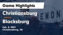 Christiansburg  vs Blacksburg  Game Highlights - Feb. 8, 2022