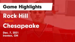 Rock Hill  vs Chesapeake  Game Highlights - Dec. 7, 2021