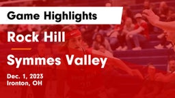 Rock Hill  vs Symmes Valley  Game Highlights - Dec. 1, 2023