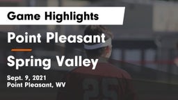 Point Pleasant  vs Spring Valley  Game Highlights - Sept. 9, 2021