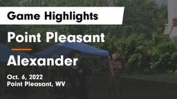 Point Pleasant  vs Alexander  Game Highlights - Oct. 6, 2022