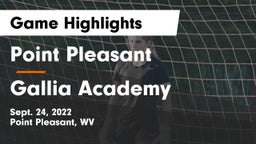 Point Pleasant  vs Gallia Academy Game Highlights - Sept. 24, 2022