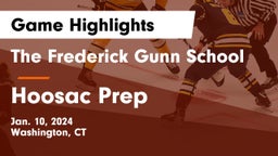 The Frederick Gunn School vs Hoosac Prep Game Highlights - Jan. 10, 2024