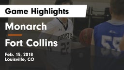 Monarch  vs Fort Collins  Game Highlights - Feb. 15, 2018