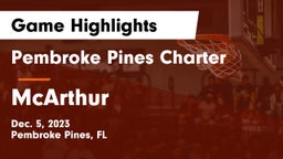Pembroke Pines Charter  vs McArthur Game Highlights - Dec. 5, 2023