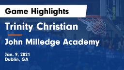 Trinity Christian  vs John Milledge Academy  Game Highlights - Jan. 9, 2021