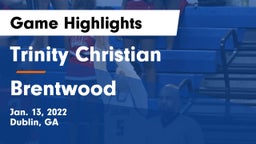 Trinity Christian  vs Brentwood  Game Highlights - Jan. 13, 2022