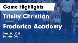 Trinity Christian  vs Frederica Academy Game Highlights - Jan. 28, 2022