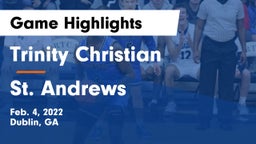 Trinity Christian  vs St. Andrews  Game Highlights - Feb. 4, 2022