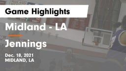 Midland  - LA vs Jennings  Game Highlights - Dec. 18, 2021