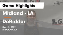 Midland  - LA vs DeRidder  Game Highlights - Dec. 1, 2022