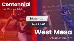 Matchup: Centennial High vs. West Mesa  2018