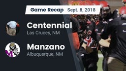 Recap: Centennial  vs. Manzano  2018
