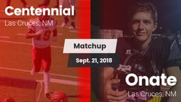 Matchup: Centennial High vs. Onate  2018
