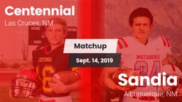 Matchup: Centennial High vs. Sandia  2019