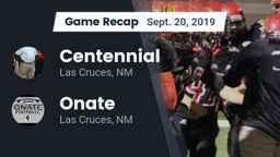 Recap: Centennial  vs. Onate  2019