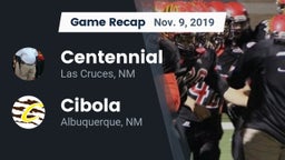 Recap: Centennial  vs. Cibola  2019