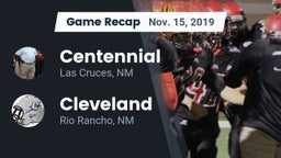Recap: Centennial  vs. Cleveland  2019