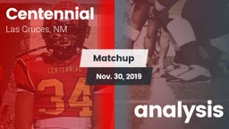 Matchup: Centennial High vs. analysis 2019