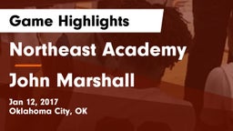 Northeast Academy vs John Marshall Game Highlights - Jan 12, 2017