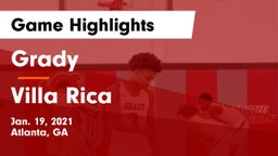 Grady  vs Villa Rica  Game Highlights - Jan. 19, 2021