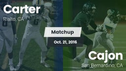 Matchup: Carter High vs. Cajon  2015