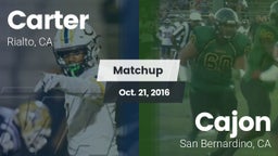 Matchup: Carter High vs. Cajon  2016