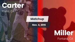 Matchup: Carter High vs. Miller  2015