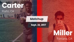 Matchup: Carter High vs. Miller  2017