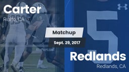 Matchup: Carter High vs. Redlands  2017