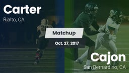 Matchup: Carter High vs. Cajon  2017