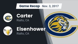 Recap: Carter  vs. Eisenhower  2017