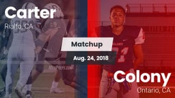 Matchup: Carter High vs. Colony  2018