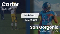 Matchup: Carter High vs. San Gorgonio  2019