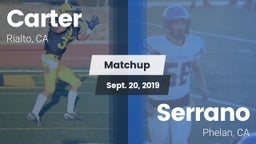 Matchup: Carter High vs. Serrano  2019