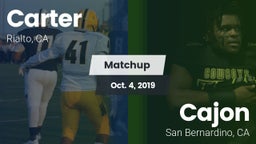 Matchup: Carter High vs. Cajon  2019